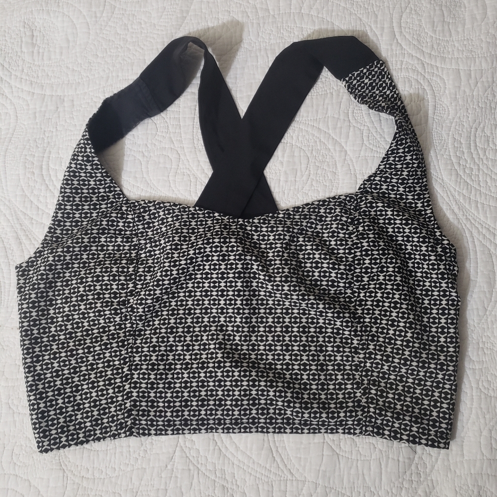 Gypsies Band of Gypsies Black & White Crop Top, Size Medium